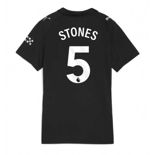 Stroje piłkarskie Manchester City John Stones #5 Koszulka Wyjazdowej dla damskie 2025-26 Krótki Rękaw